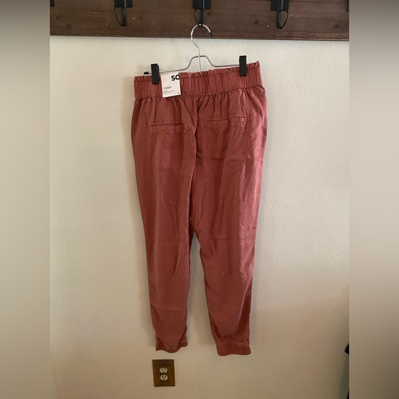 SO Pants - SO Mauve Paperbag Jogger Pants